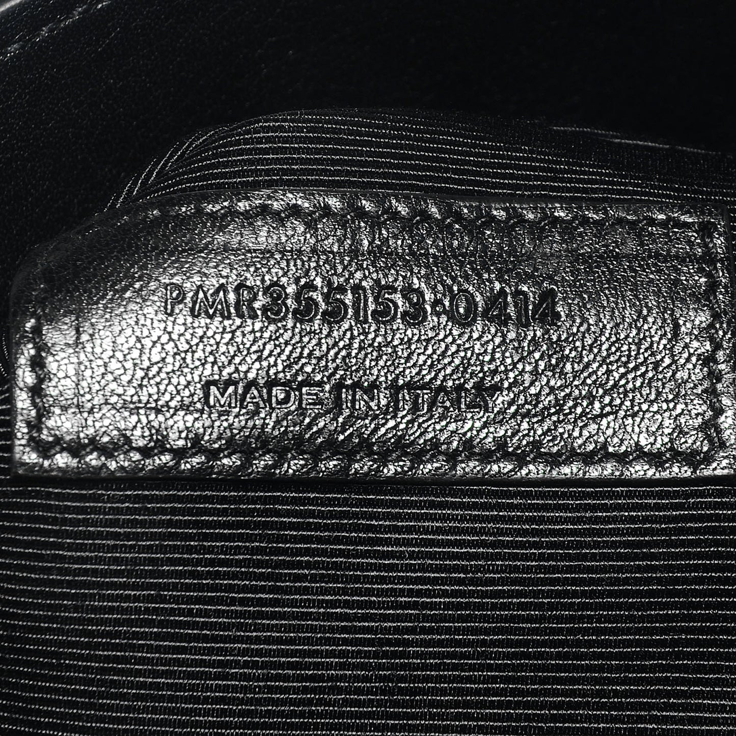 Leather Small Sac De Jour Black