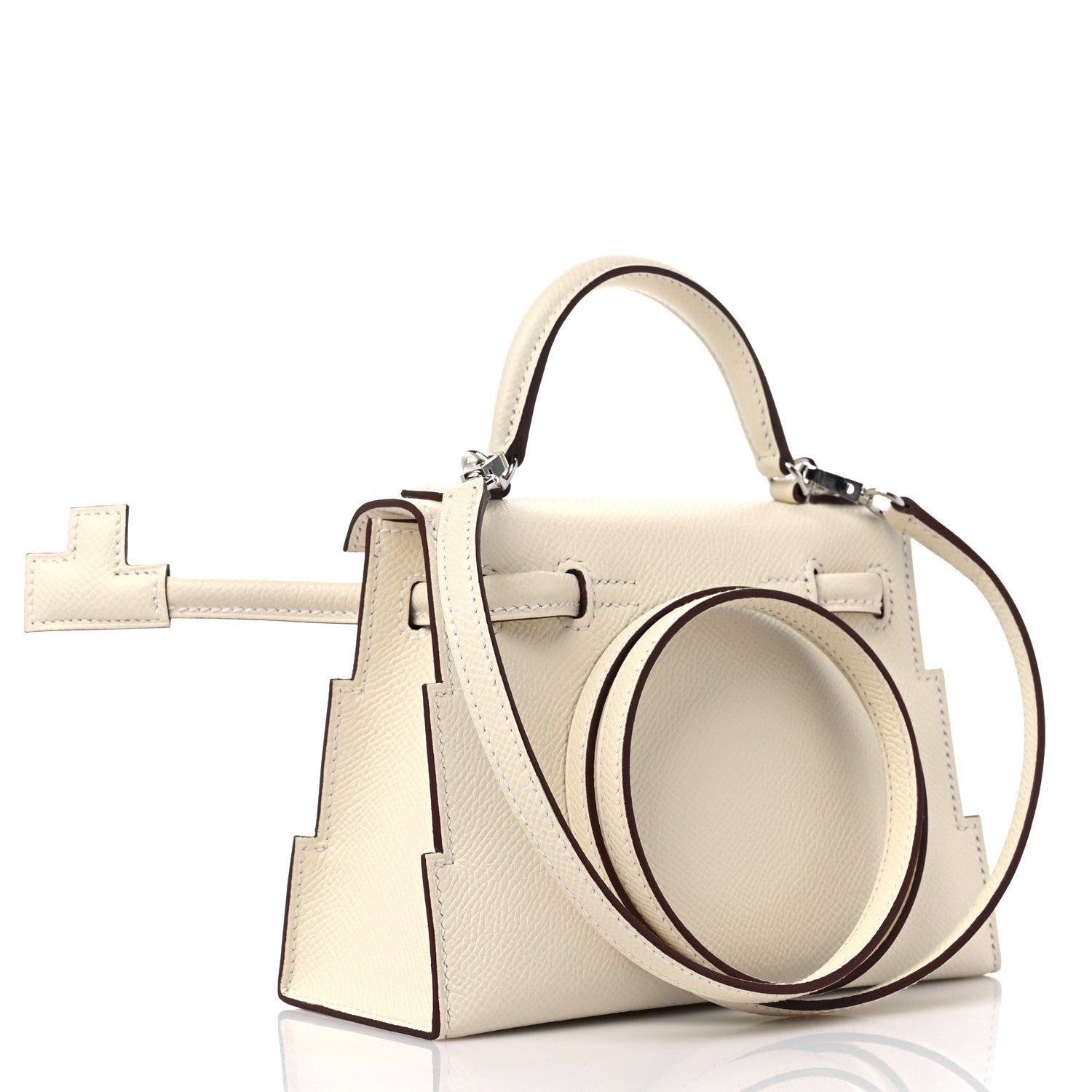 Hermes Epsom Quelle Idole Picto Kelly Doll Handbag Nata Mauve Sylvestre Lime Chai 5 of 14
