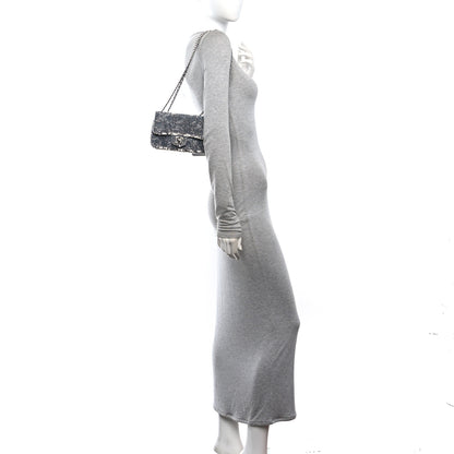 Chanel Sequin Mini Rectangular Flap Silver 2 of 11