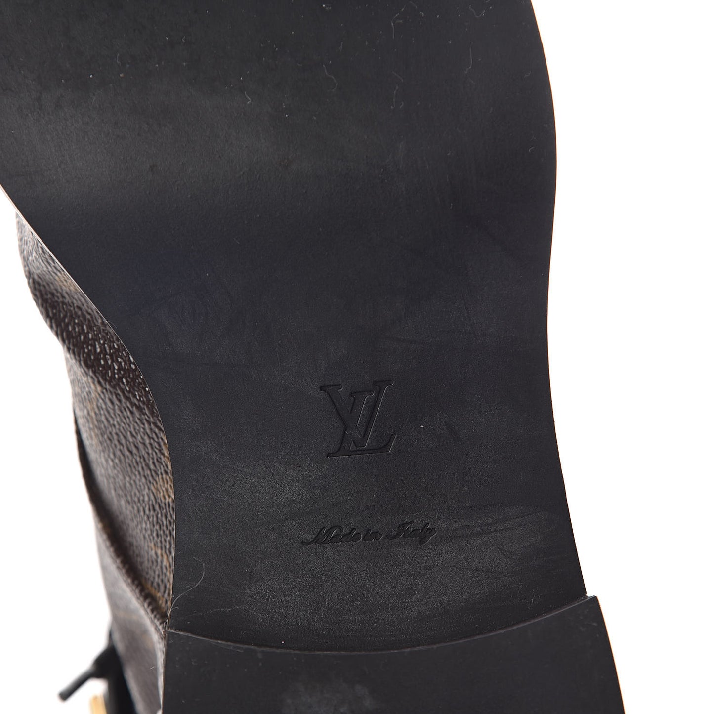 Calfskin Monogram Wonderland Flat Ranger Boots 38.5 Black