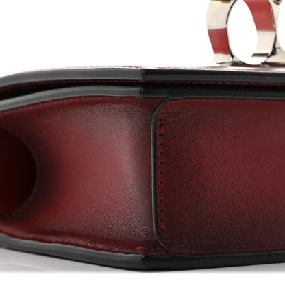 Alexander McQueen Ombre Calfskin Knuckle Jeweled Satchel Red Multicolor 9 of 13