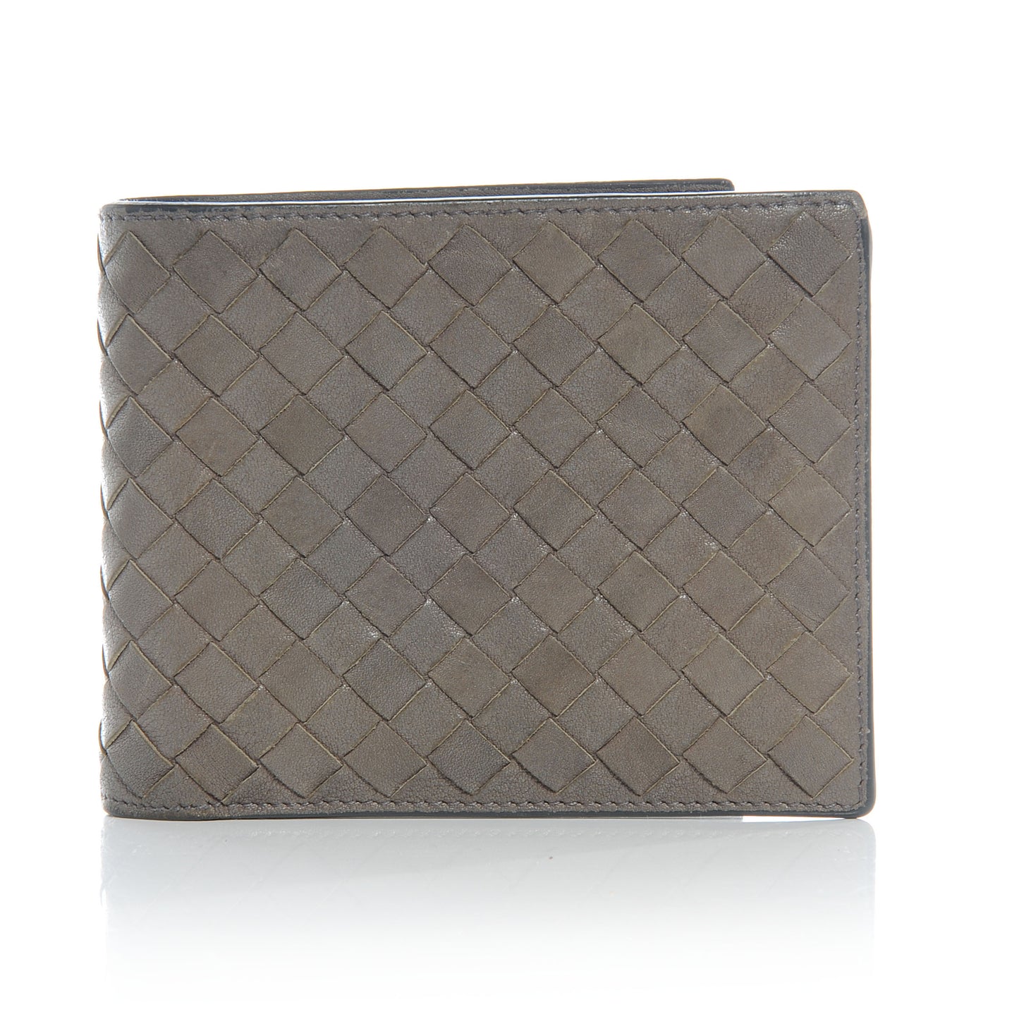 Nappa Intrecciato Mens Wallet Grey