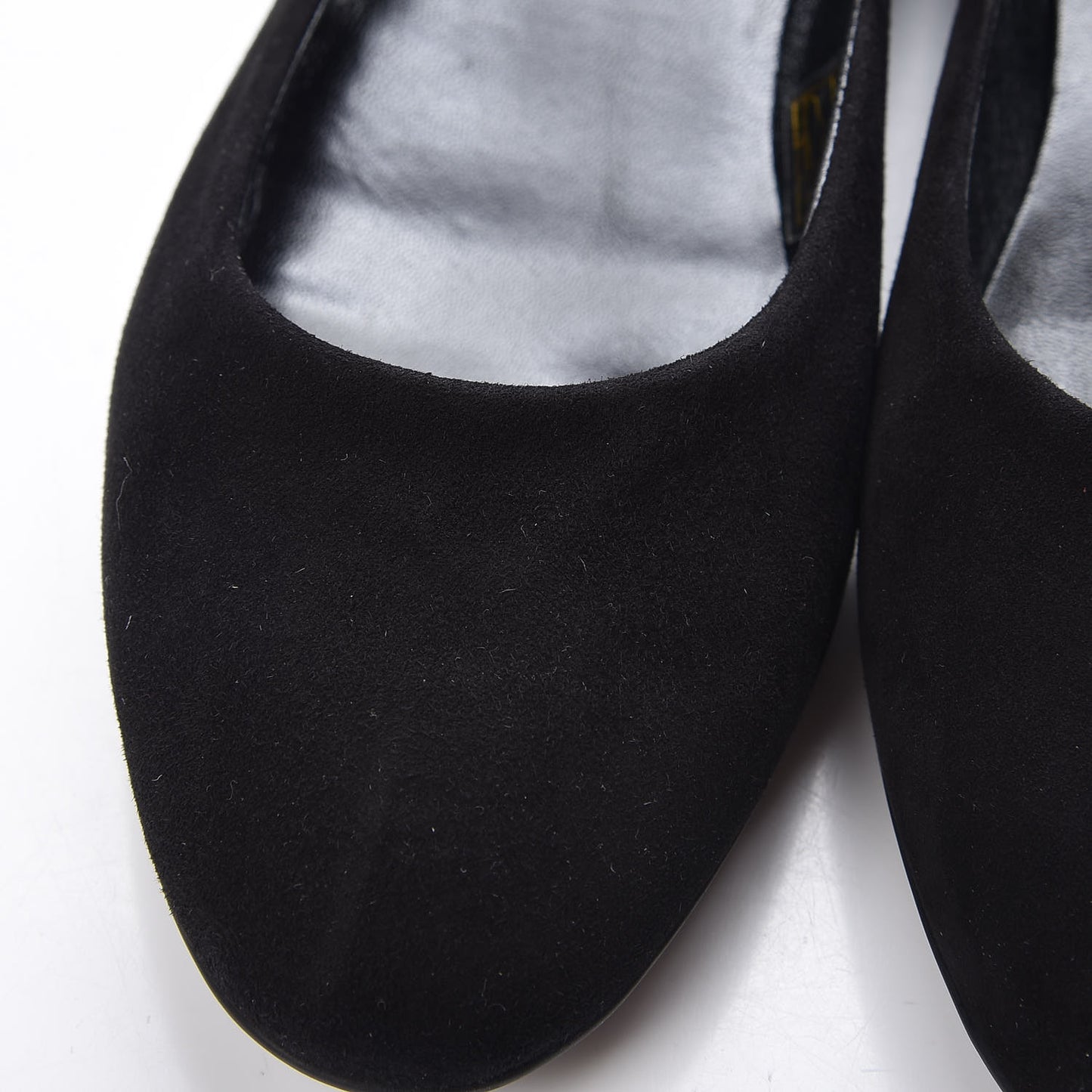 Suede Monogram Uniformes Ballet Flats 37.5 Black
