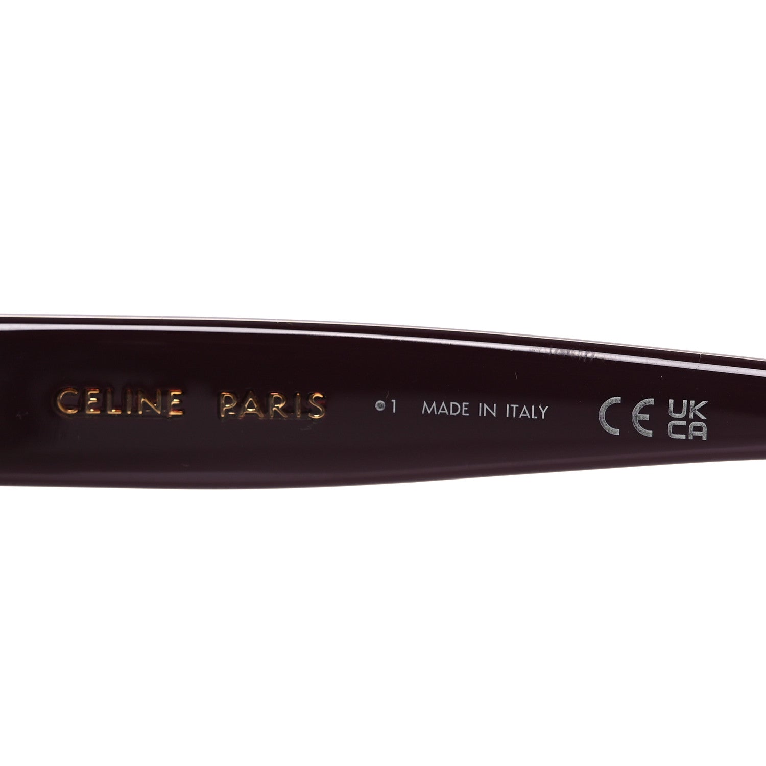 Celine Acetate Triomphe 16 Sunglasses CL40316U Shiny Bordeaux 6 of 8