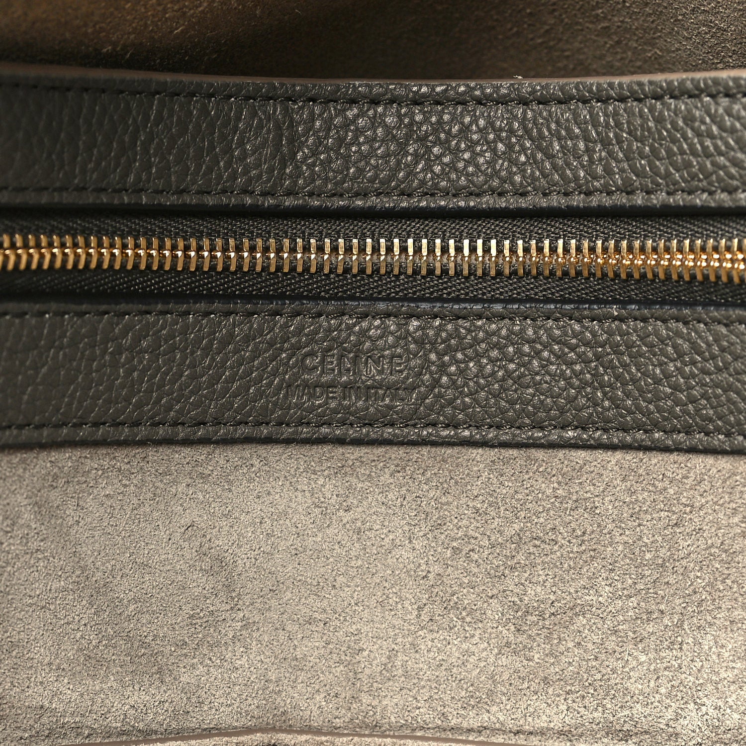 Celine Soft Grained Calfskin Small Belt Cabas Phantom Taupe 6 of 8