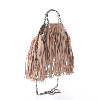 Stella McCartney Shaggy Deer Fringe Tiny Falabella Tote Powder 2 of 8