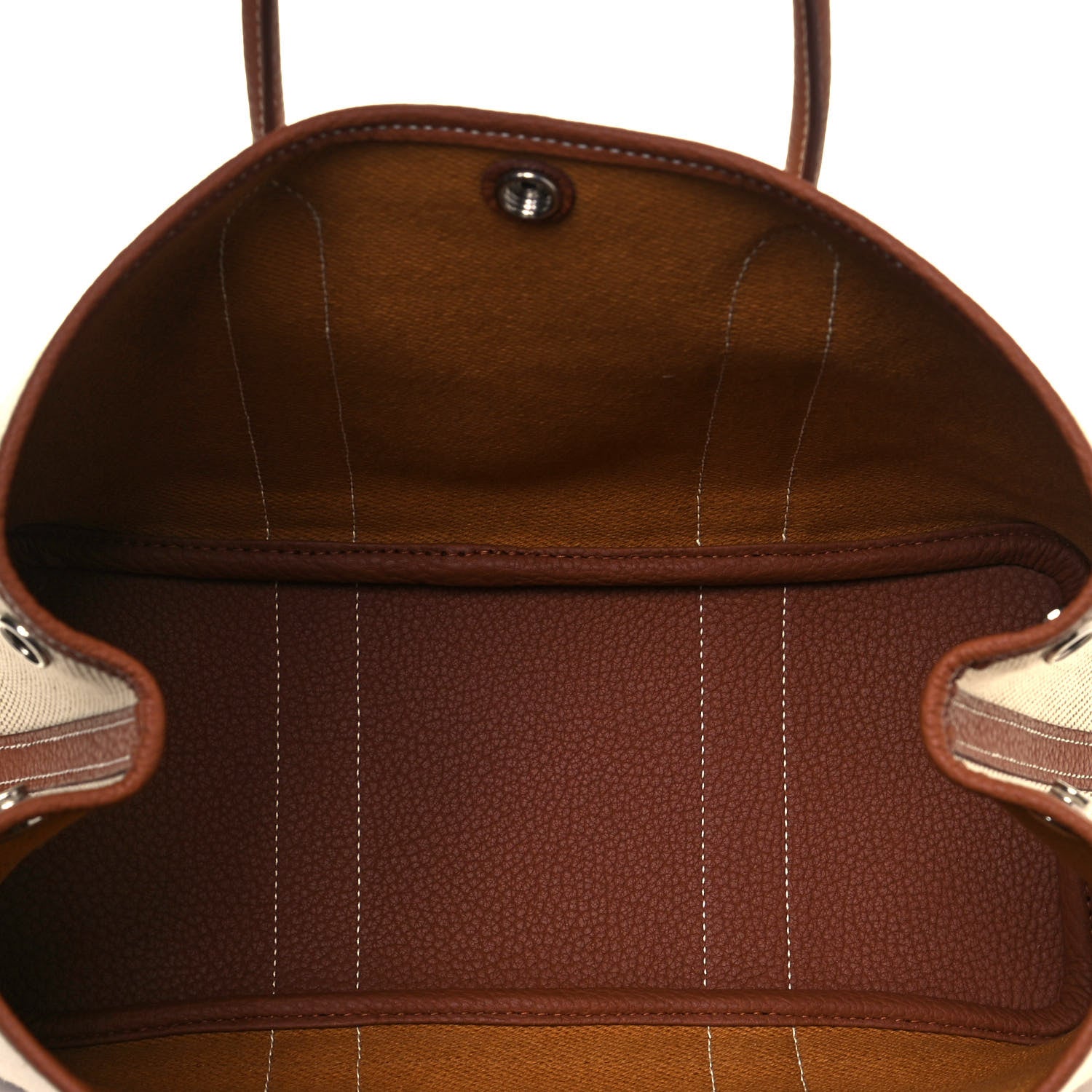 Hermes Twill H Negonda Garden Party 30 TPM Tote Ecru Desert Gold 5 of 11
