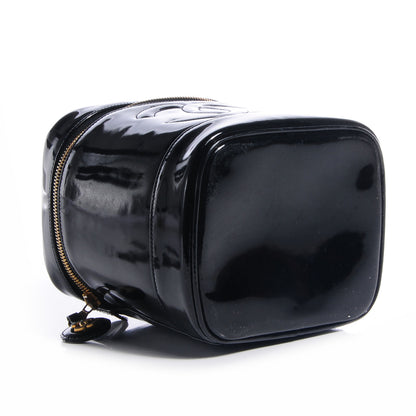 Chanel Patent Vanity Cosmetic Case Black 4 of 8