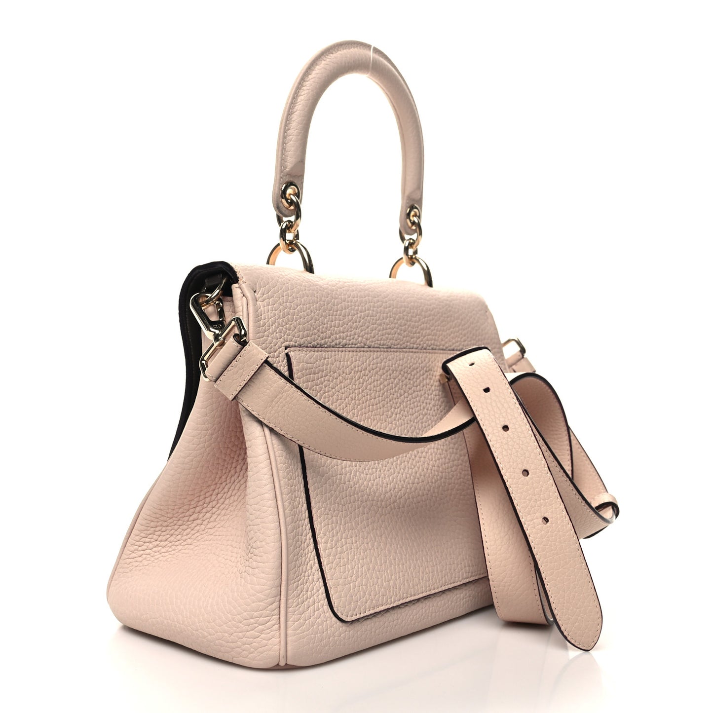 Bullcalf Small Be Dior Flap Rose Poudre