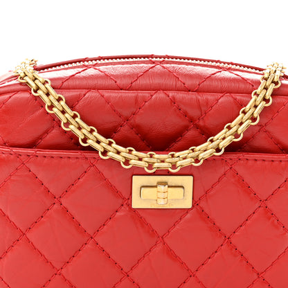 Chanel Aged Calfskin Quilted Mini Reissue Camera Case Red 8 of 11