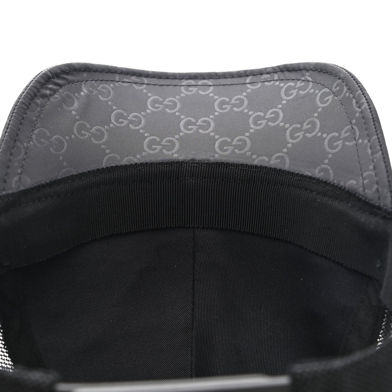 Gucci Nylon Monogram Baseball Hat L Black 10 of 11