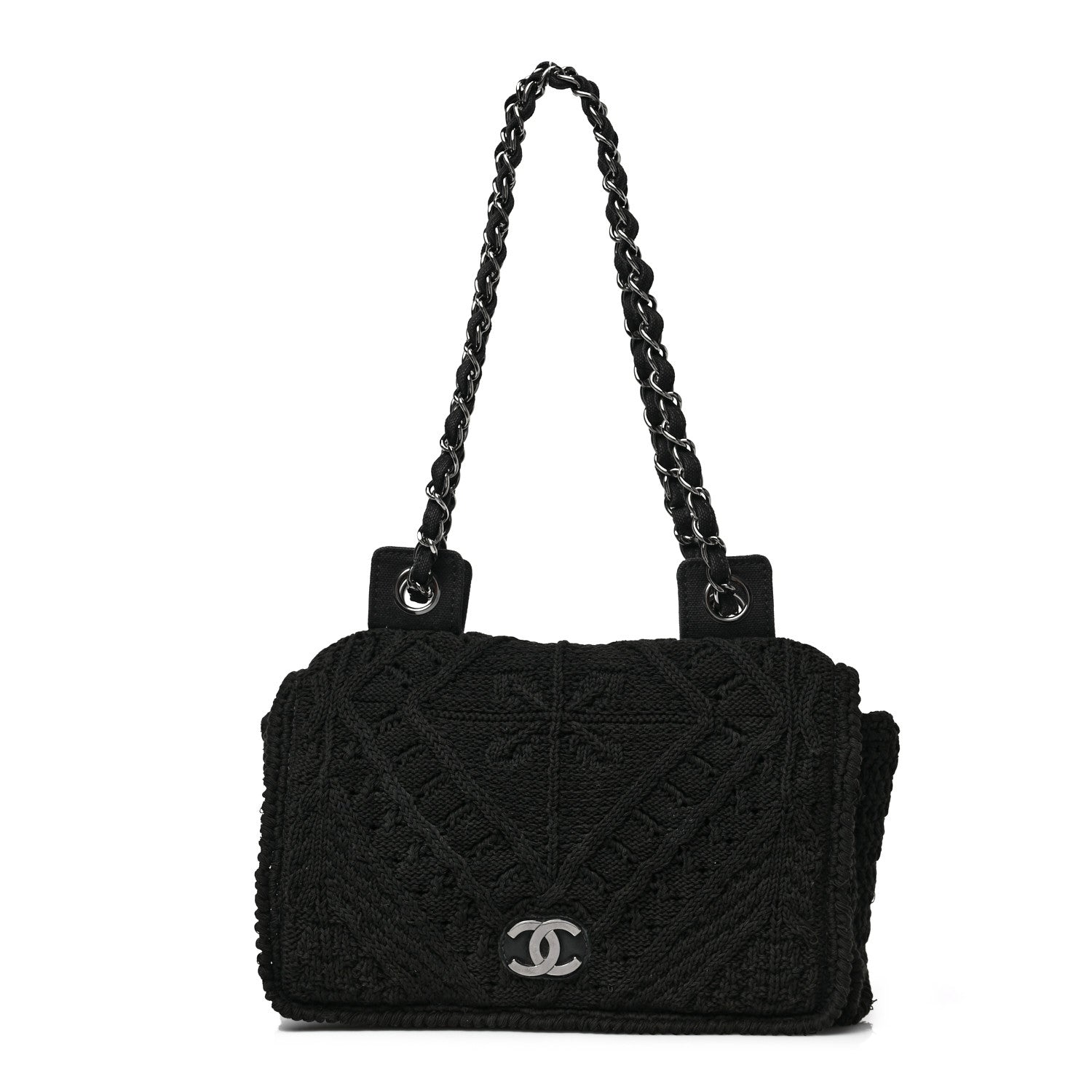 Chanel Crochet Medium Single Flap Black 1 of 10
