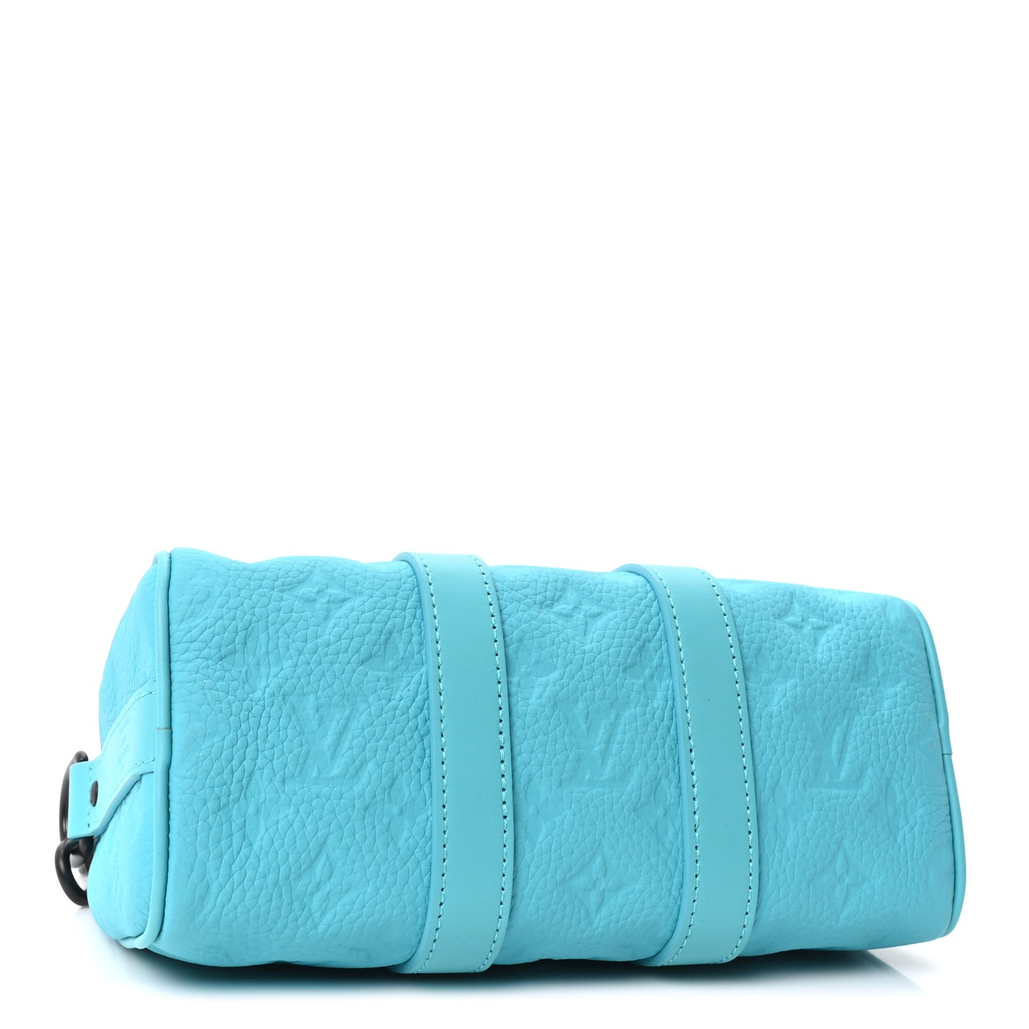 Monogram Taurillon Keepall Bandouliere 25  Turquoise