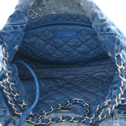 Chanel Denim Quilted Small Chanel 22 Blue 6 of 11