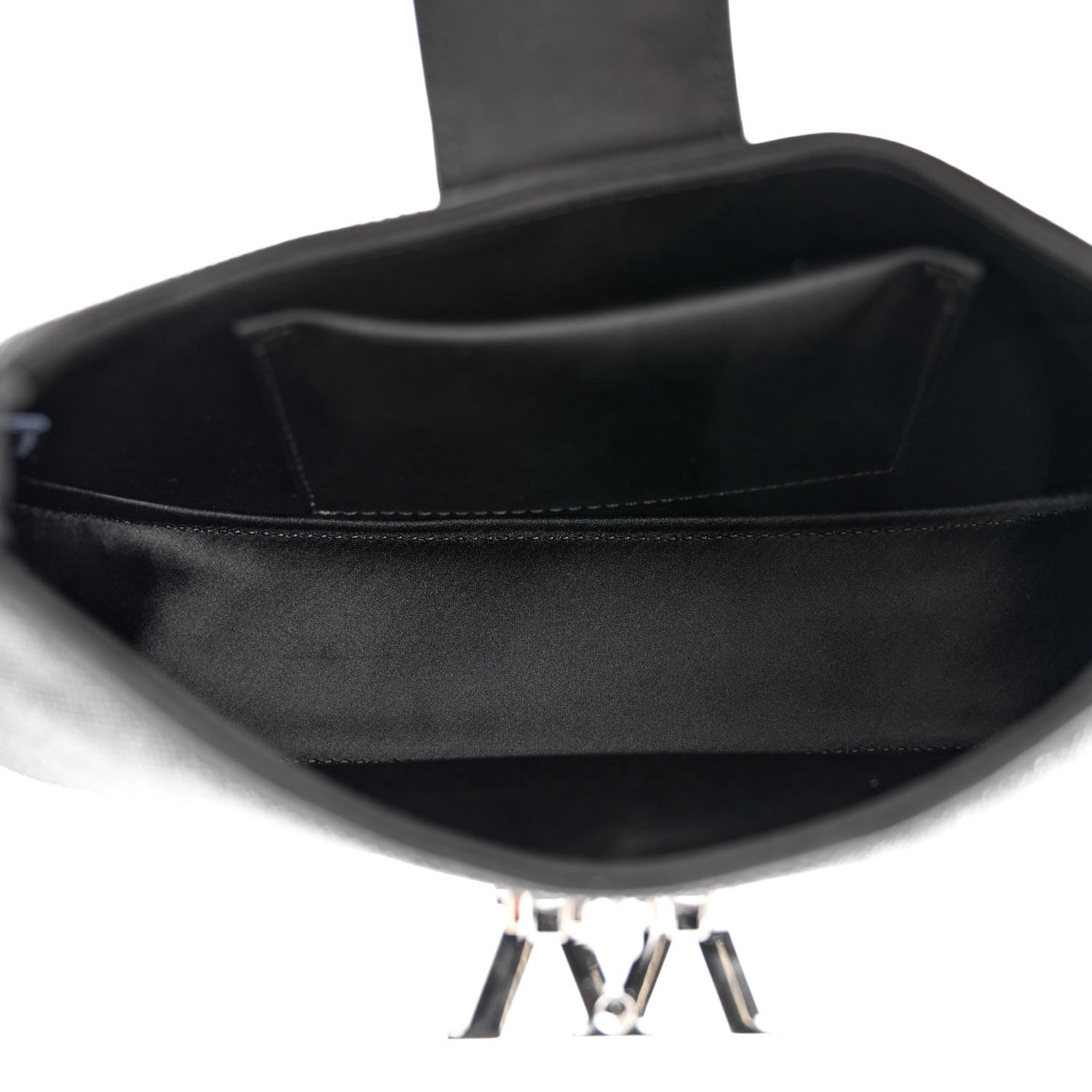 Alexander Wang Calfskin Satin Crystal Embellished Small Legacy Glitter Hobo Black 5 of 15