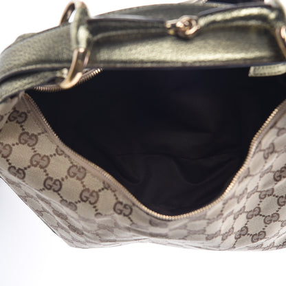 Gucci Monogram Medium Horsebit Chain Hobo Dark Brown 7 of 13