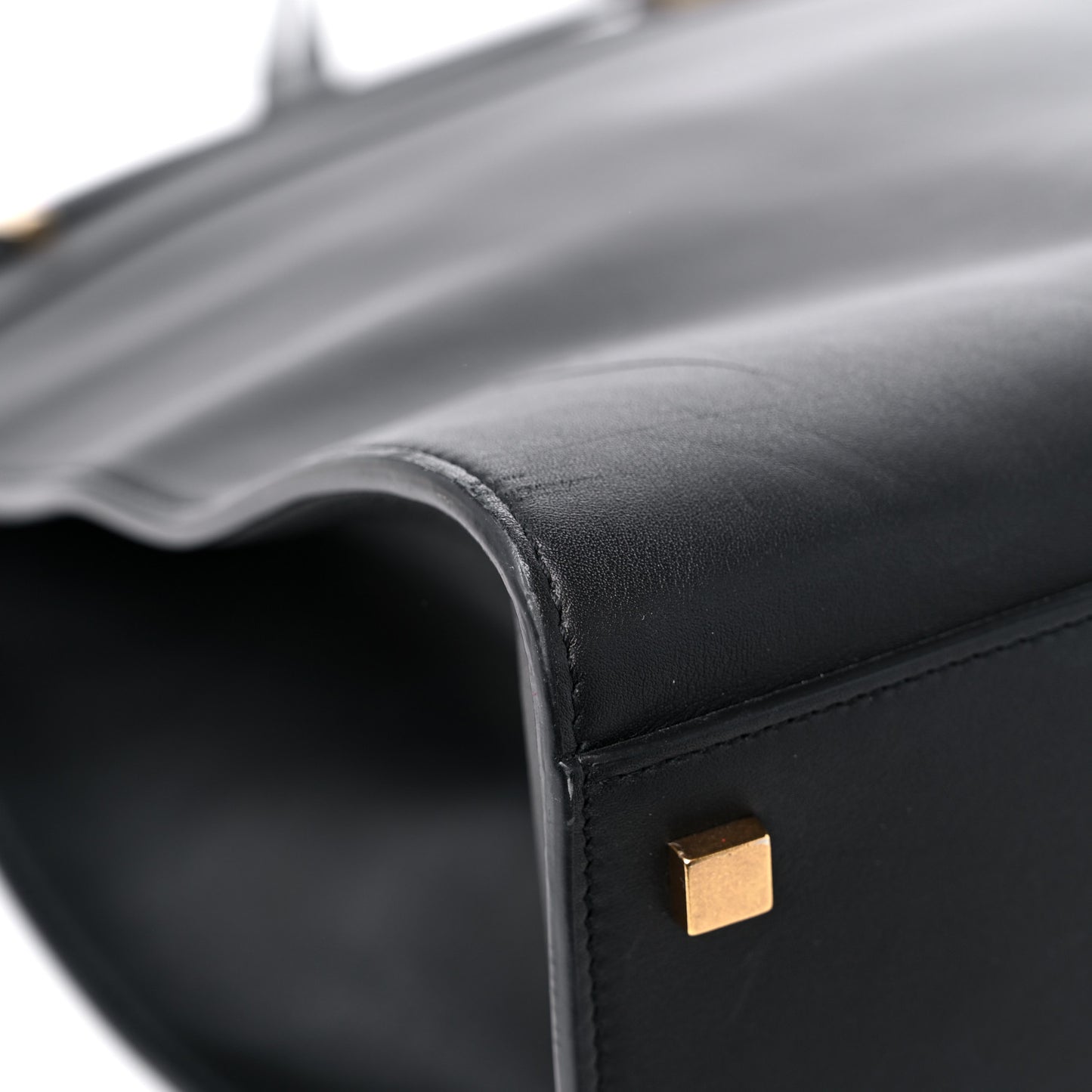 Calfskin Large Manhattan Shopper Tote Black