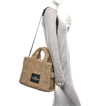 Marc Jacobs Polyester Cotton Medium The Teddy Traveler Tote Bag Beige 2 of 10
