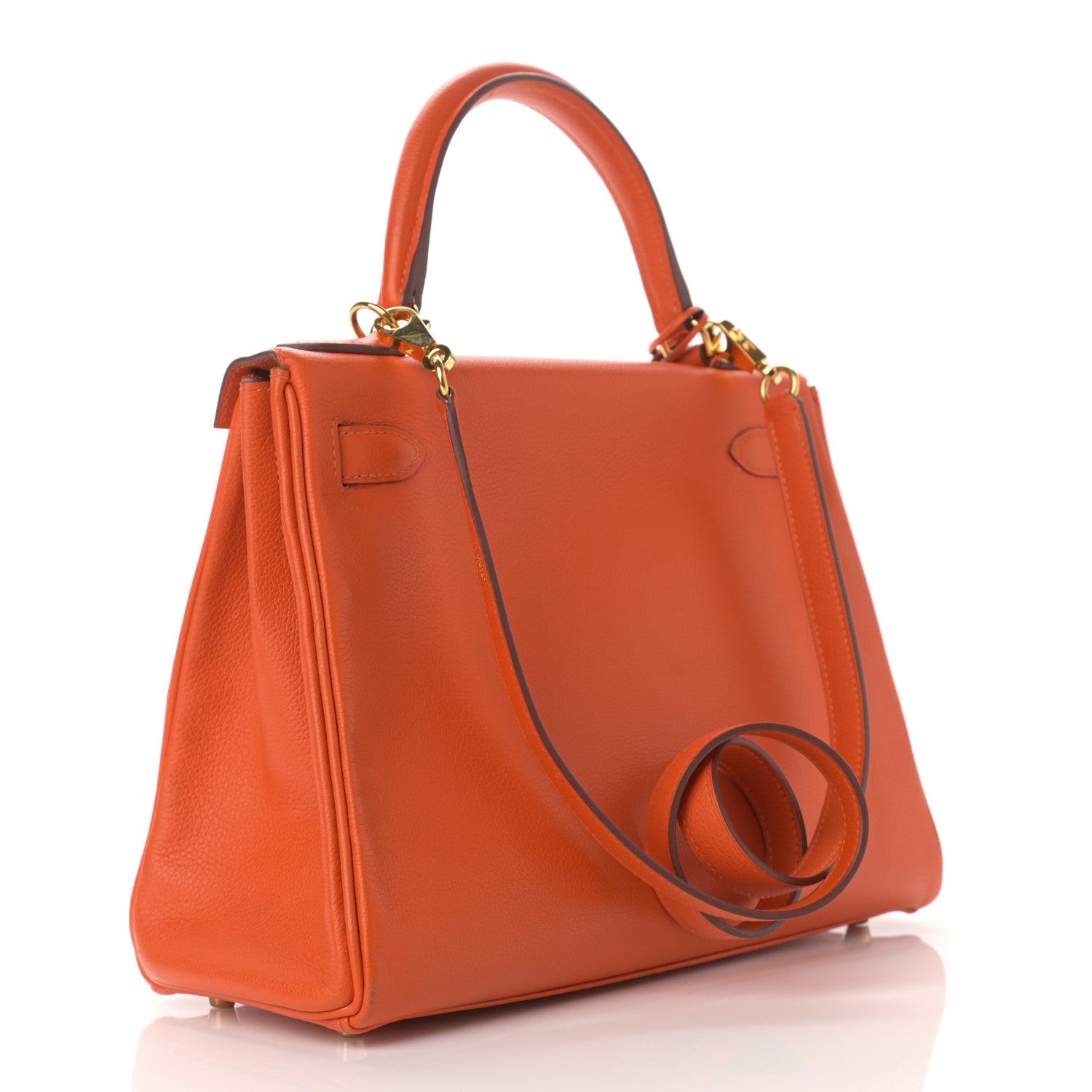 Hermes Evercolor Kelly Retourne 28 Orange 3 of 15