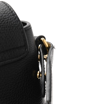 Burberry Grainy Calfskin Vintage Check Note Crossbody Bag Black 11 of 11