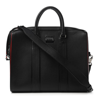 Christian Louboutin Calfskin Streetwall Briefcase Black 1 of 10