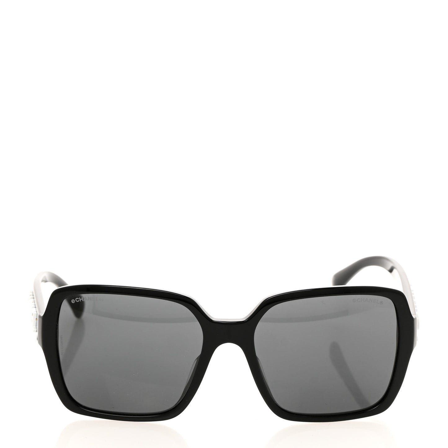 Acetate Polarized Square Sunglasses 5408-A Black