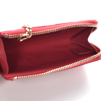 Chanel Lambskin Quilted Key Holder Case Red 6 of 8