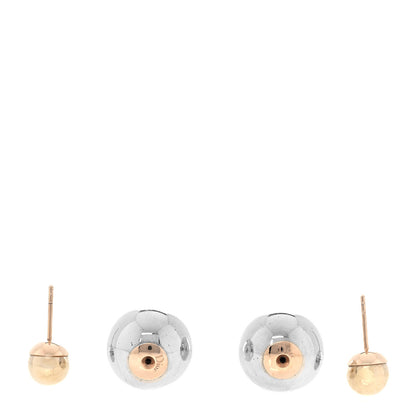 Christian Dior Mise En Dior Tribal Earrings Gold Silver 3 of 5