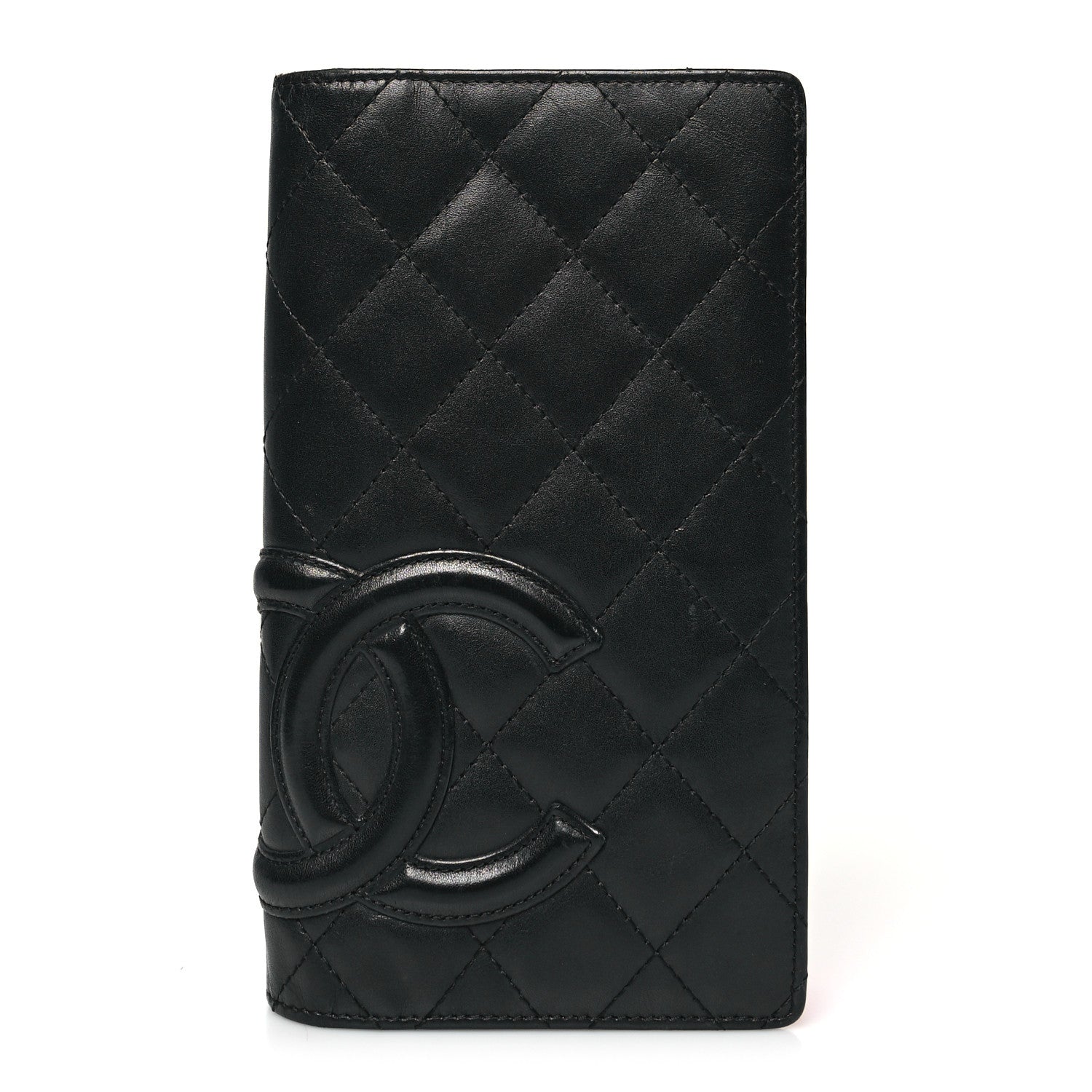 Chanel Calfskin Quilted Cambon Yen Wallet Black 1 of 16