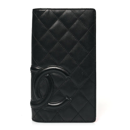 Chanel Calfskin Quilted Cambon Yen Wallet Black 1 of 16