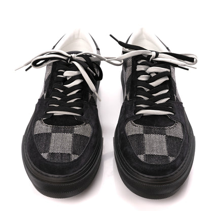 Louis Vuitton Damier Distorted Mens LV Ollie Sneakers 10.5 Black 2 of 10