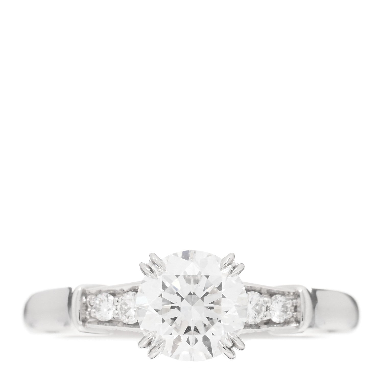 Harry Winston Platinum Diamond .74ct Tryst Engagement Ring 46 3.75 1 of 4