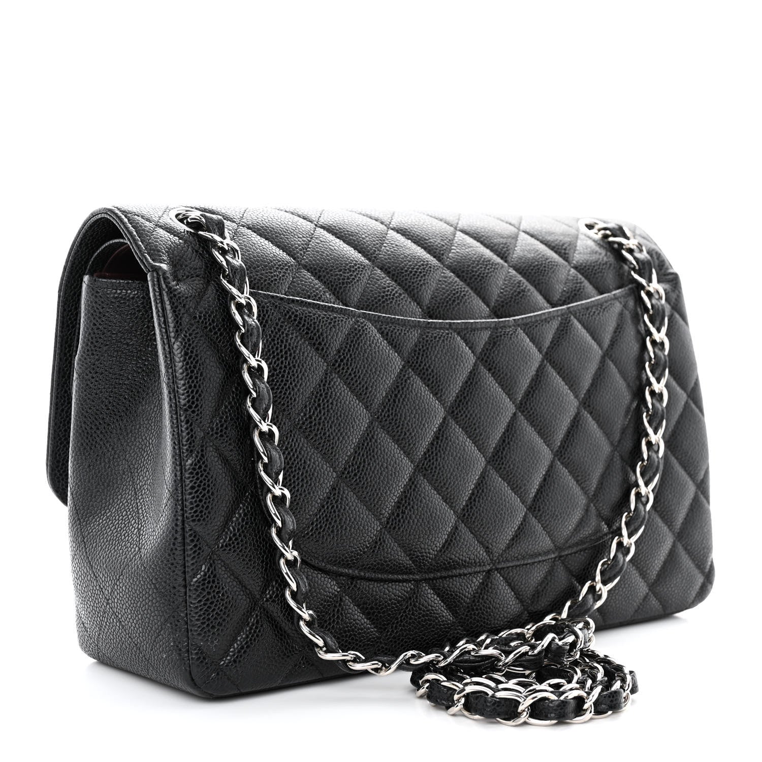 Chanel Caviar Quilted Jumbo Double Flap Black 3 of 11