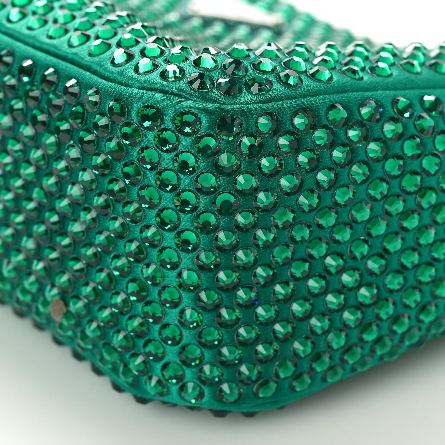 Prada Satin Crystal Re-Edition 2005 Shoulder Bag Mango 9 of 9