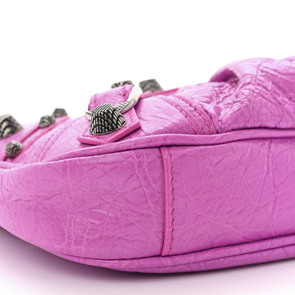 Balenciaga Agneau Arena Le Cagole Mini Purse With Chain Lipstick Pink 10 of 11