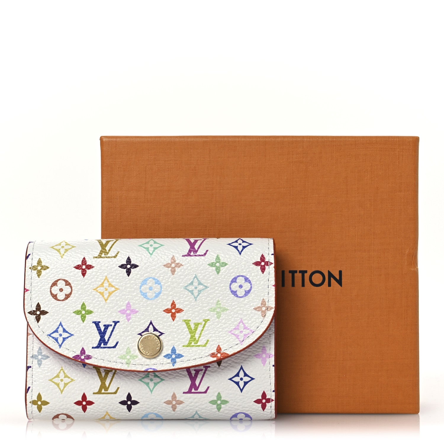 Louis Vuitton LV X TM Monogram Multicolor Rosalie Coin Purse White Kawaii Pink 7 of 7