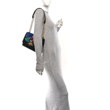 Louis Vuitton Epi Sequin Bird Twist Shoulder Bag MM Black 2 of 10
