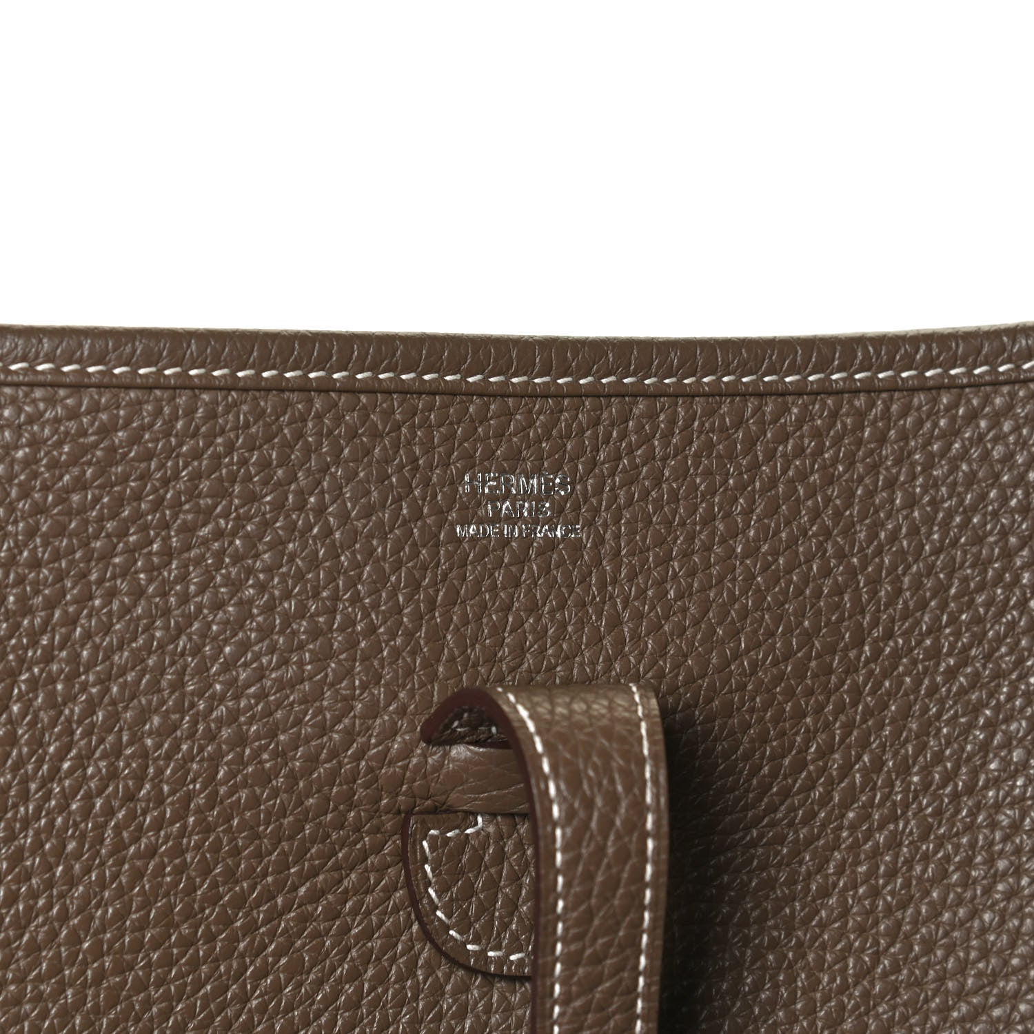 Hermes Taurillon Clemence Evelyne III PM Etoupe 6 of 11