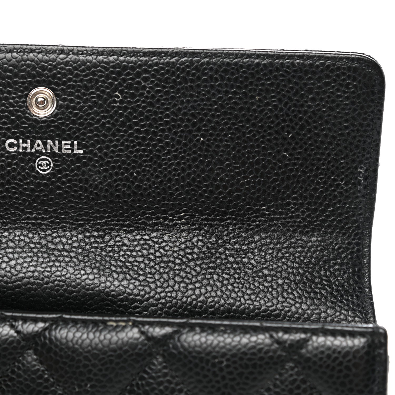 Chanel Caviar Quilted Large Gusset Flap Wallet Black 11 of 12