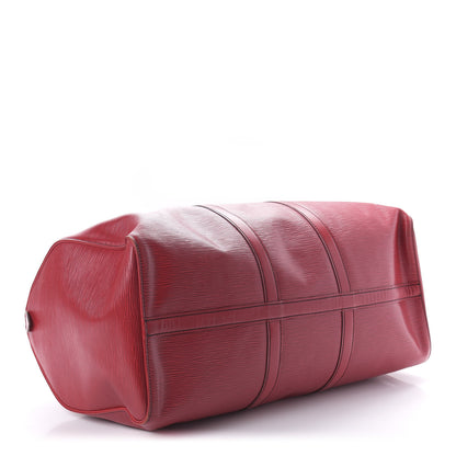 Louis Vuitton Epi Keepall 50 Castillan Red 3 of 9