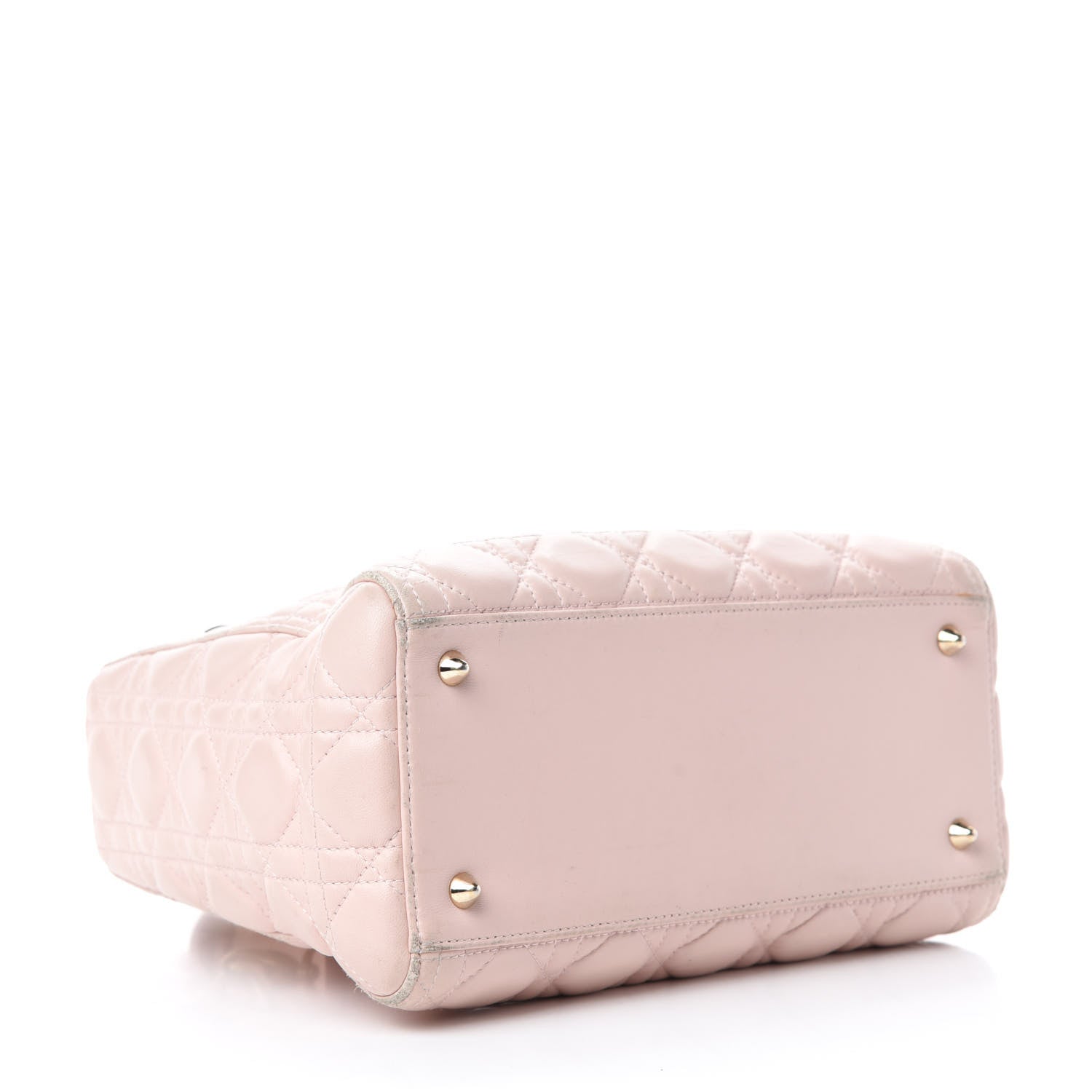 Christian Dior Lambskin Cannage Medium Lady Dior Light Pink 4 of 19