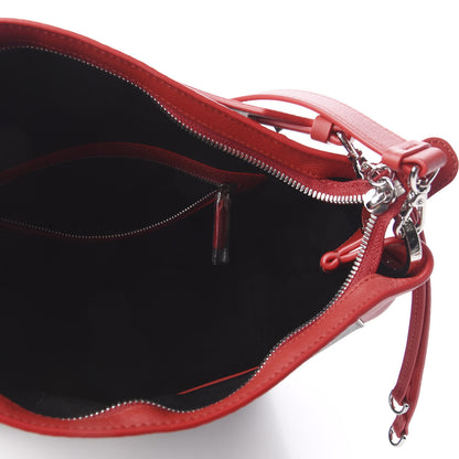 MCM Visetos Medium Klara Hobo Red Black 8 of 10