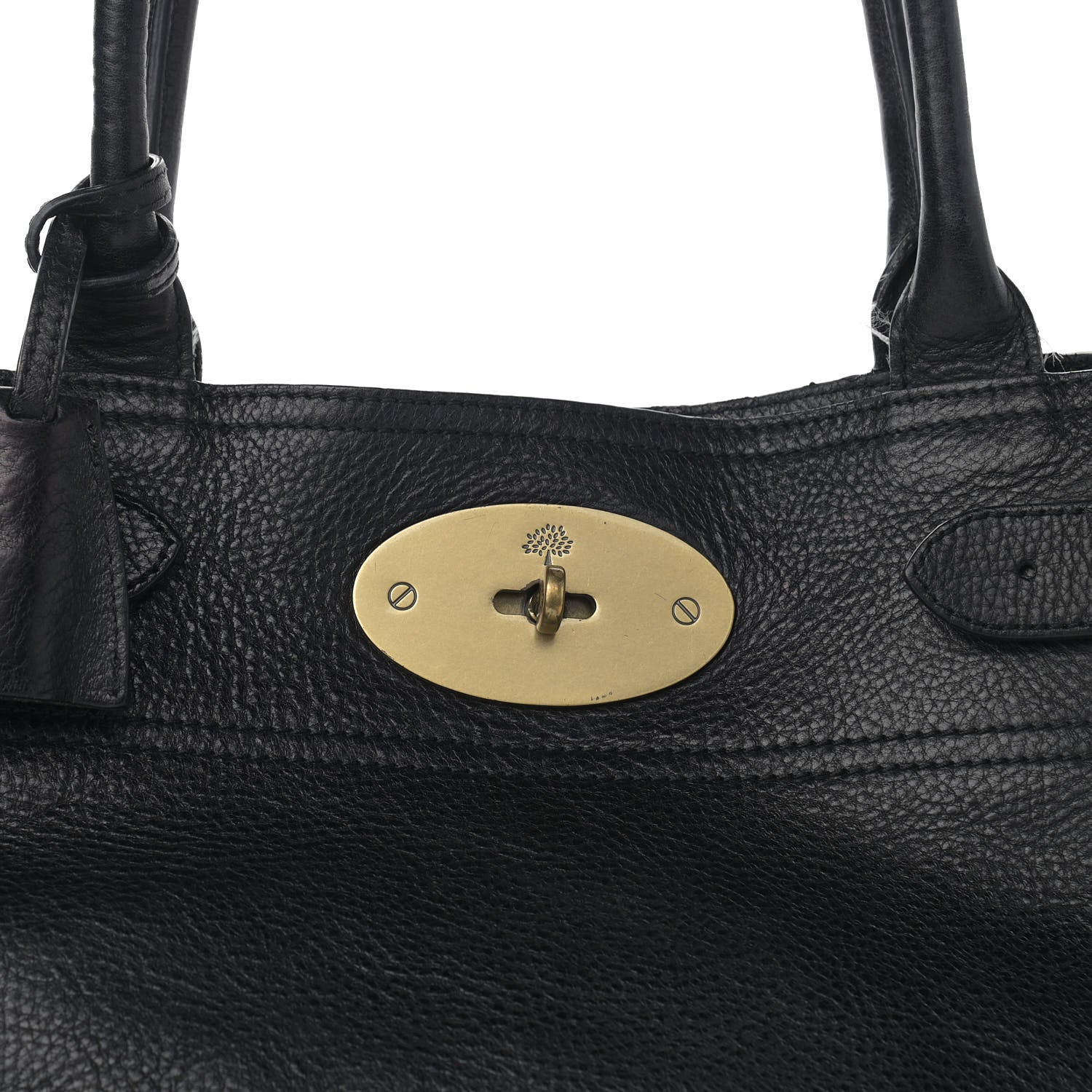 Mulberry Natural Leather Bayswater Tote Black 10 of 17