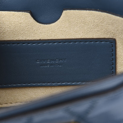 Givenchy Goatskin Quilted GV3 Mini Pocket Convertible Bag Mineral Blue 6 of 10