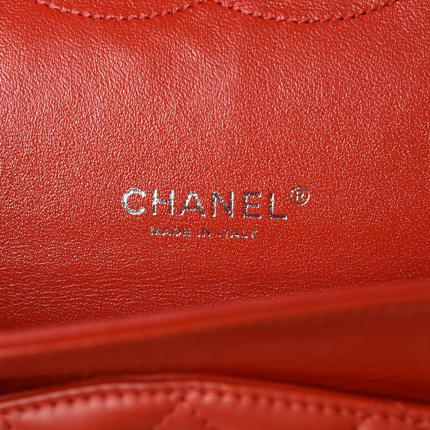 Lambskin Quilted Maxi Double Flap Red