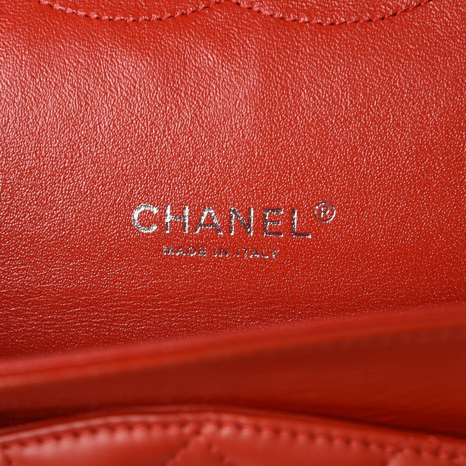 Chanel Lambskin Quilted Maxi Double Flap Red 6 of 9