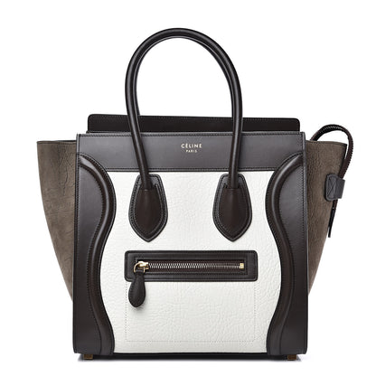 Celine Bullhide Micro Tri-Color Luggage Khaki 1 of 15