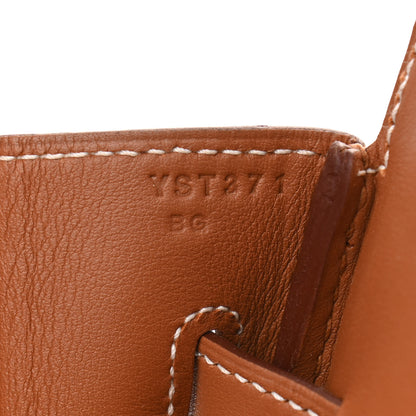 Hermes Swift Birkin Shadow 35 Gold 7 of 11