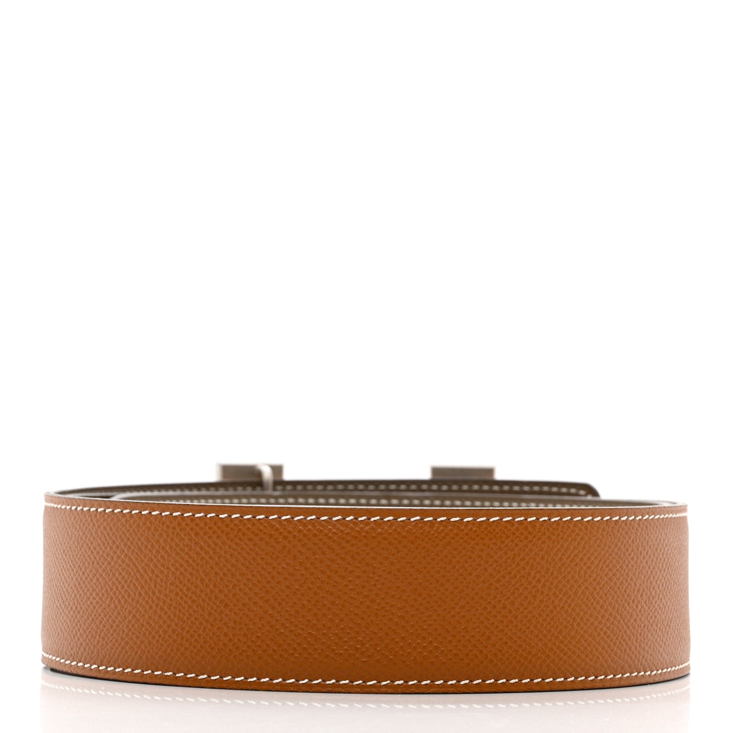 Epsom 38mm Constance H Belt 100 Gold Etoupe