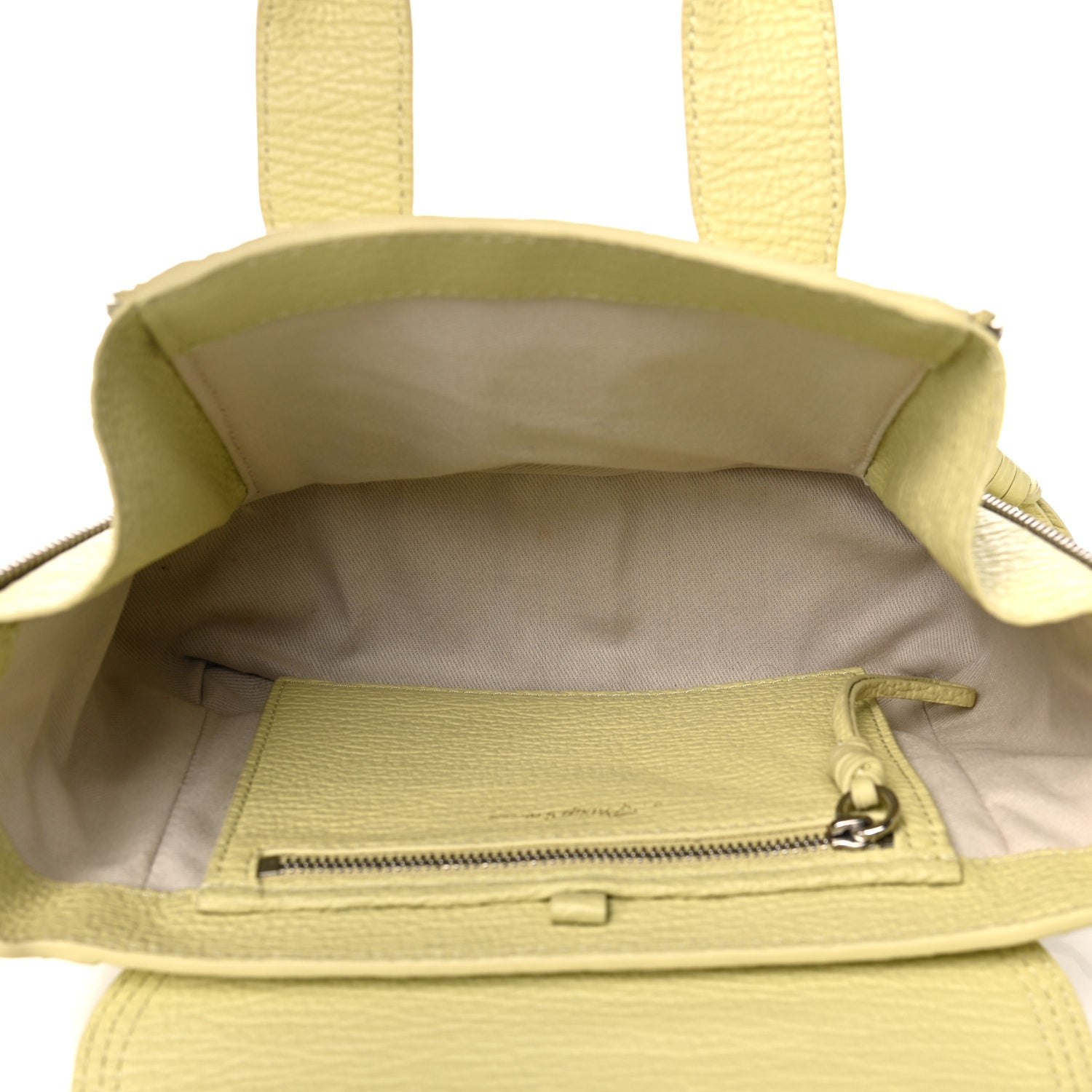 3.1 Phillip Lim Textured Calfskin Mini Pashli Satchel Citron 5 of 20